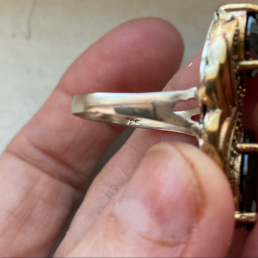 Absolutely gorgeous vintage sterling ring - Picture 12 of 14